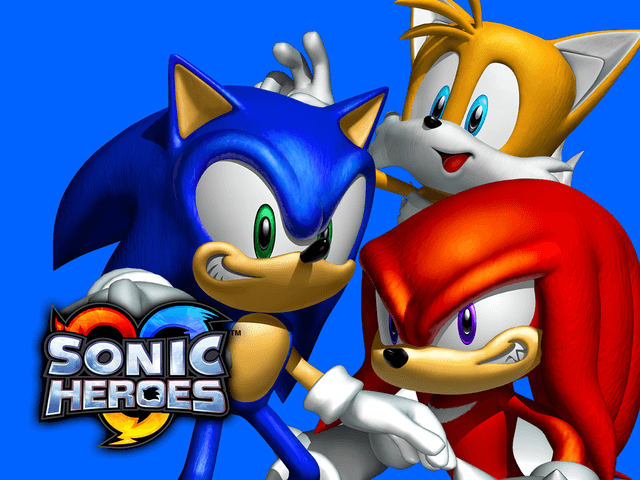 Sonic Heroes title screen for Xbox